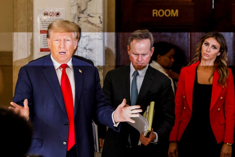 Former President Donald Trump at court in New York on Oct. 3, 2023.