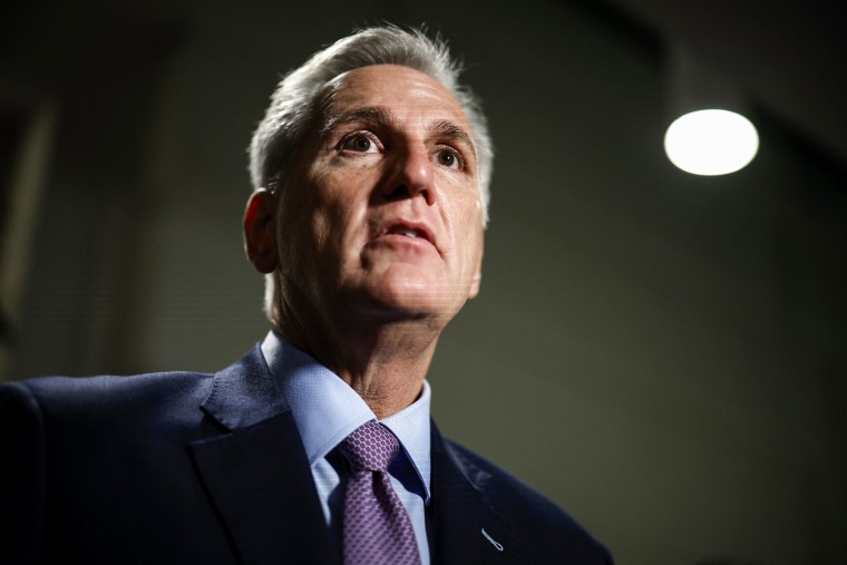 Speaker of the House Kevin McCarthy, R-Calif., at the Capitol on Oct. 3, 2023.