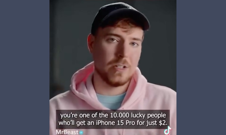 MrBeast calls TikTok ad showing an AI version of him a 'scam