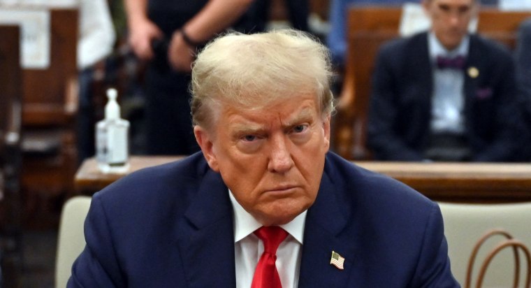 Donald Trump inside the courtroom for his civil fraud trial in New York