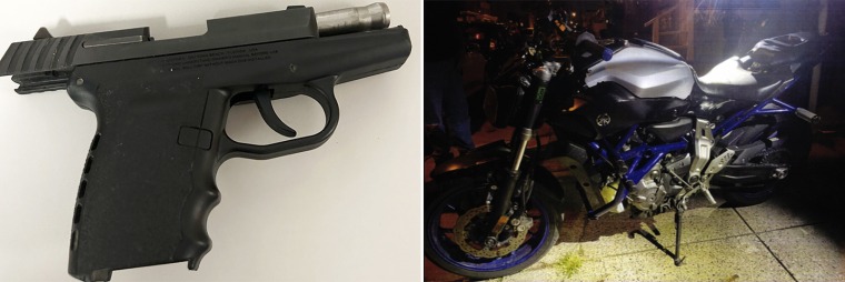 gun weapon motorcycle assault