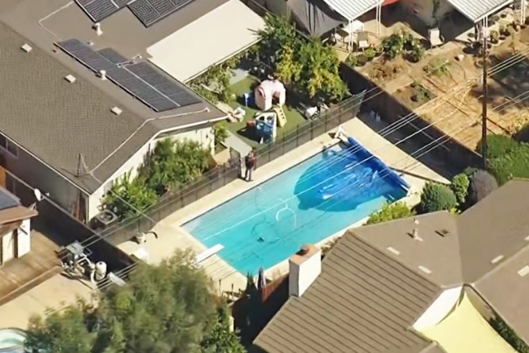 The pool in San Jose, Calif., where two children at a day care facility drowned.