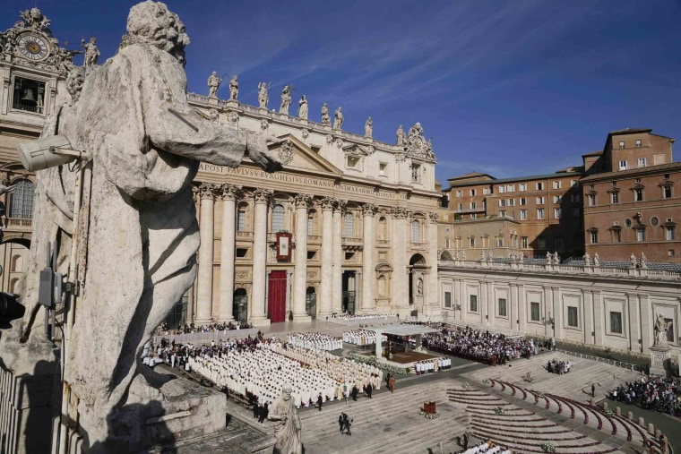 Pope Francis opens a big Vatican meeting on the church’s future and says ‘everyone’ is welcome.
