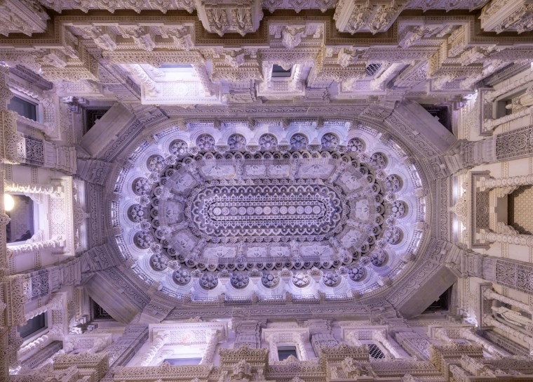 The temple's ceiling.