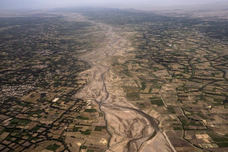 An aerial view of the outskirts of Herat, Afghanistan, in June 2023. A 6.3 magnitude earthquake and powerful aftershocks killed dozens of people in western Afghanistan's Herat province on Saturday, Oct. 7, 2023, the country's national disaster authority said.