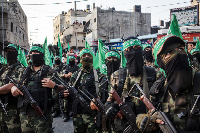 Hamas Fighters Gaza Strip