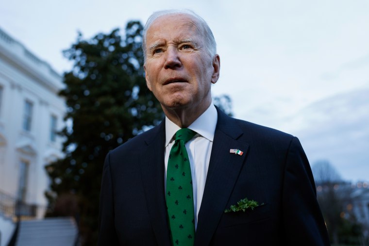 Joe Biden wearing green tie.