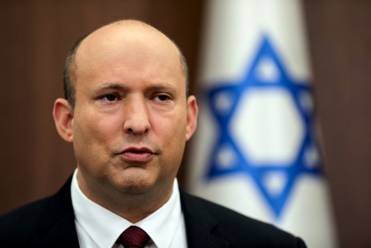 Naftali Bennett, then-prime minister of Israel, in Jerusalem.