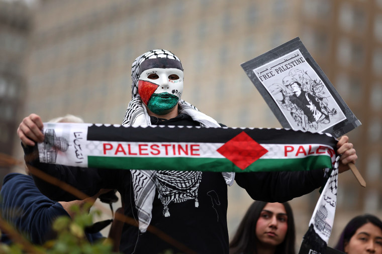 Demonstration Held In Chicago In Support Of The People Of Palestine