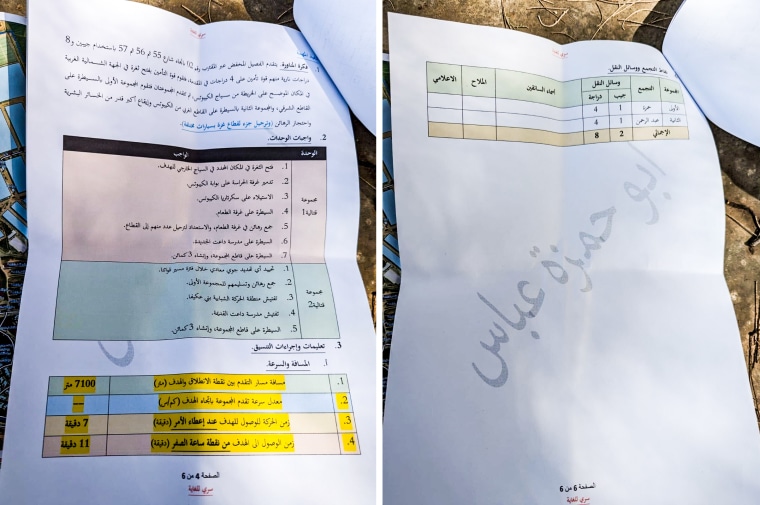 A detailed Hamas plan of attack on Kibbutz Kfar Sa’ad recovered from the bodies of Hamas by Israeli first responders.