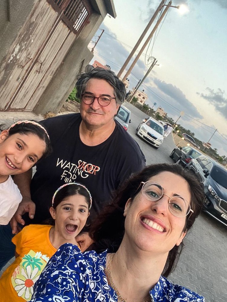 Jason Shawa and his family, daughter Zayneb, daughter Melak, and his wife Najla.
