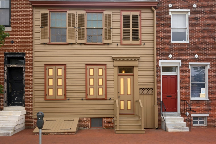 The Walt Whitman house in Camden, N.J.