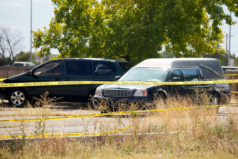 hearse funeral home penrose colorado police tape