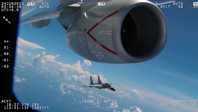 The Pentagon has released footage of some of the more than 180 intercepts of U.S. warplanes by Chinese aircraft that have occurred in the last two years — more than the total amount over the previous decade and part of a trend U.S. military officials called concerning. 