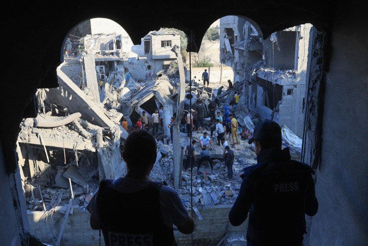 Israeli Air Strike in Rafah, southern Gaza. 