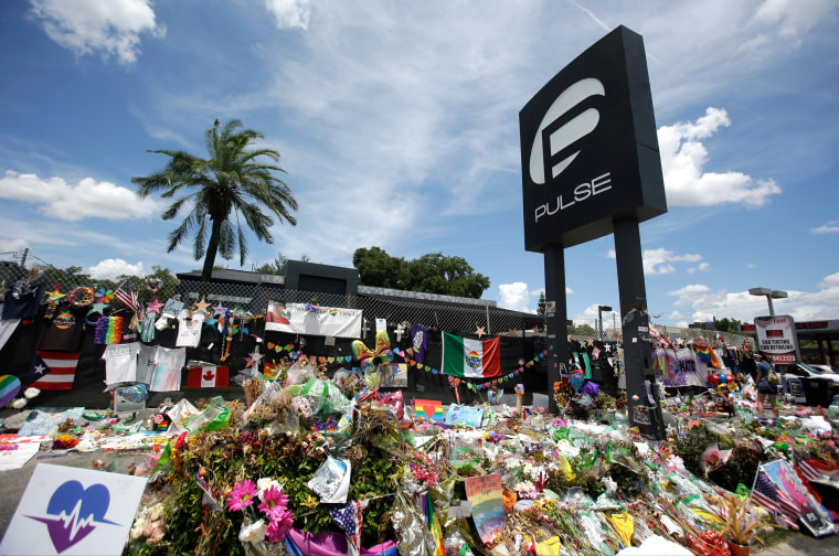 Memorial outside the Pulse nightclub in Orlando