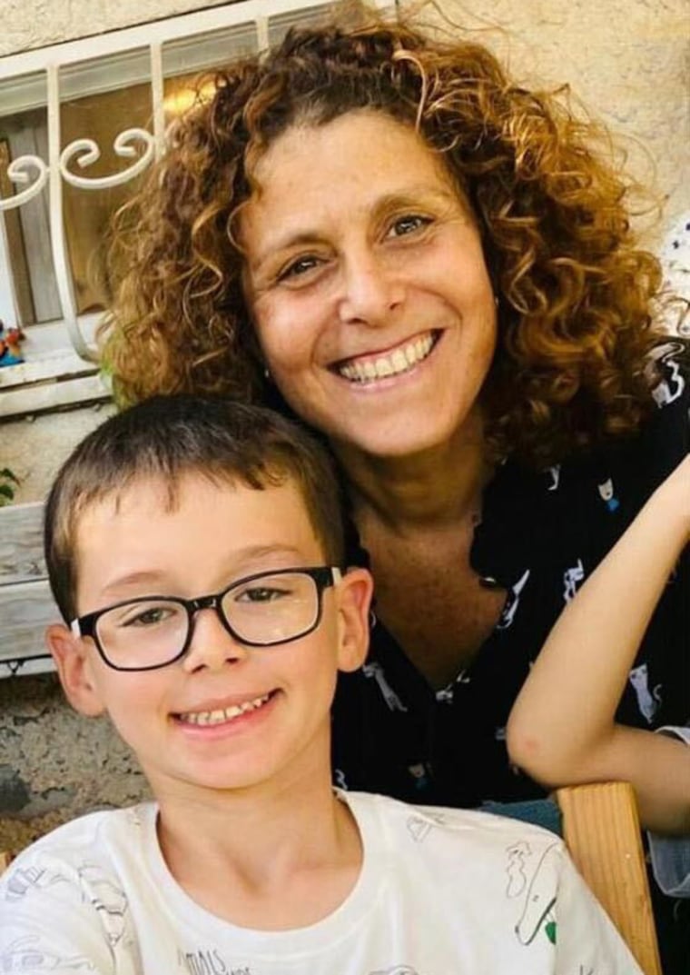 Ohad Munder-Zichri, 8, and his mother Keren Munder, 54, are both feared to have been taken hostage by Hamas.