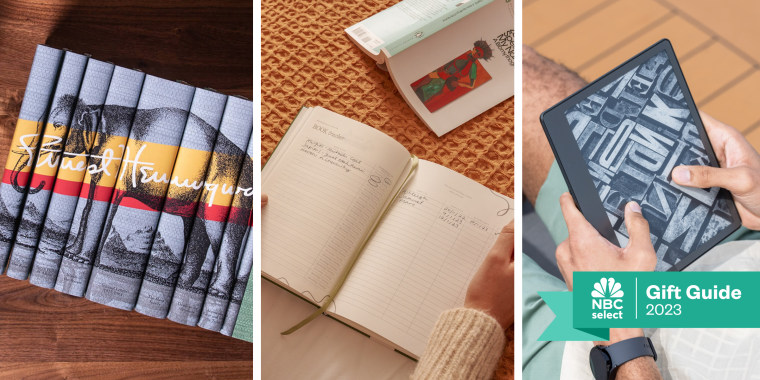 Make their holiday dreams come true with a special set of book jackets, a journal to track their reading progress or a new Kindle.