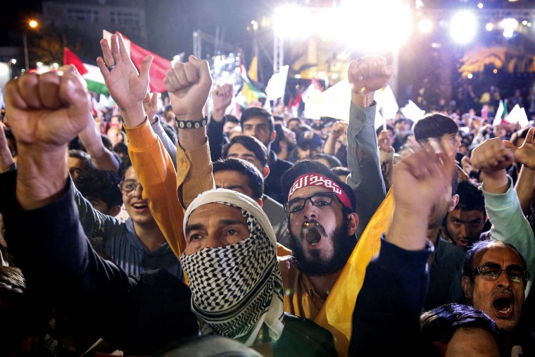 iran protest rally for gaza strip palestinians