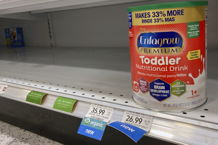 A can of Toddler Nutritional Drink is shown on a shelf in a grocery store on June 17, 2022, in Surfside, Fla.