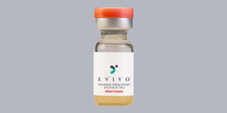 A bottle of Evivo Infant Probiotic