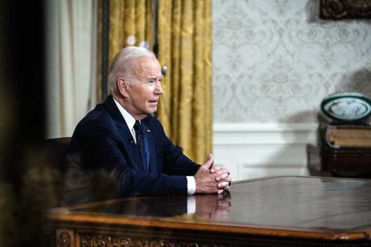 President Joe Biden delivers a prime-time address to the nation
