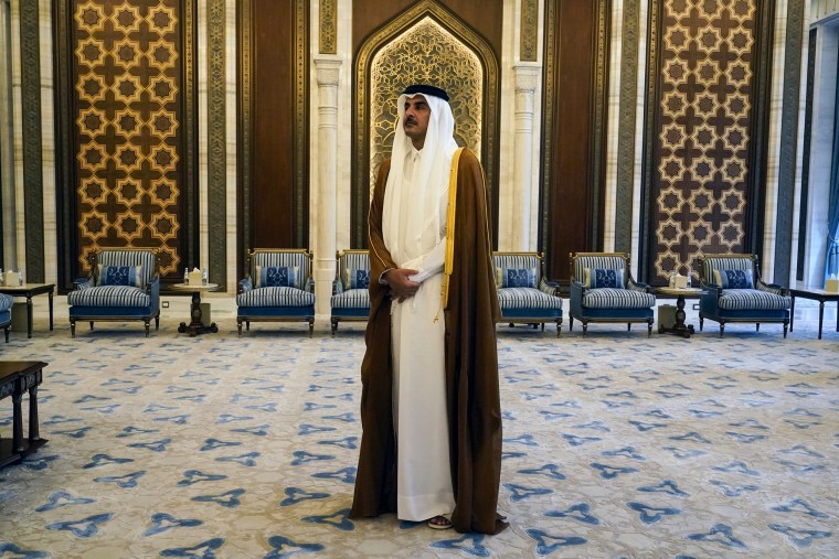 Qatari Emir Sheikh Tamim bin Hamad Al Thani.
