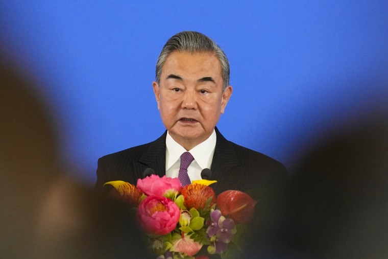 Chinese Foreign Minister Wang Yi in Beijing.
