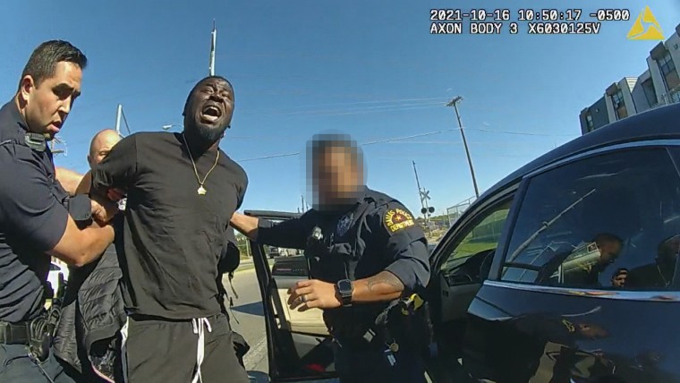 Bodycam footage of Silvester Hayes on Oct. 15, 2021.