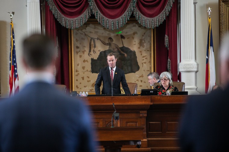Texas House Speaker Dade Phelan during a legislative session