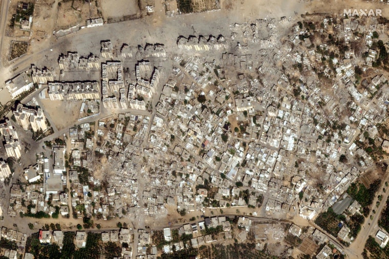 gaza strip aerial satellite image