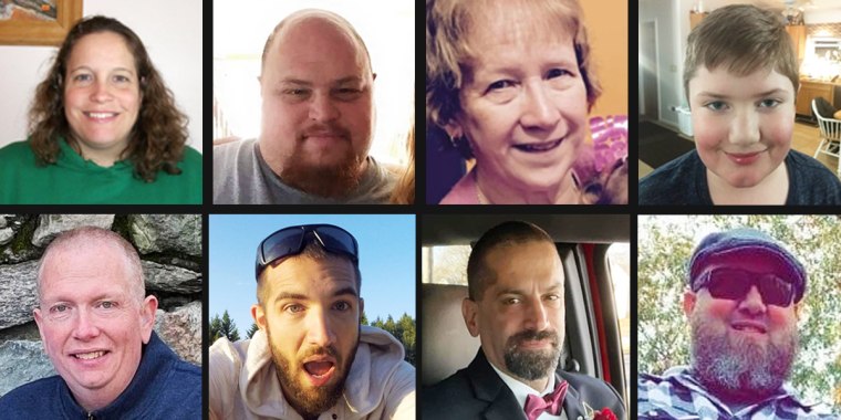 Top, from left: Tricia Asselin; Bryan M. MacFarlane, Lucille M. Violette. Bottom, from left: William Brackett, Joshua Seal, Steven M. Vozzella and Bill Young.