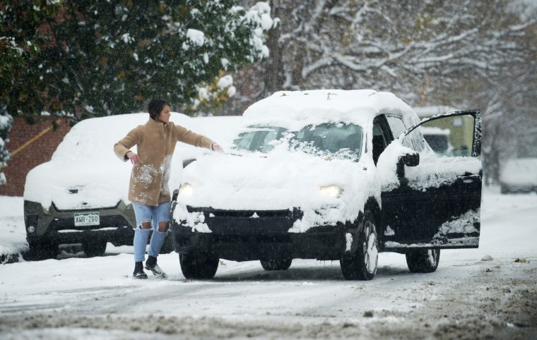 A winter storm dropped temperatures below freezing and left up to a foot of snow in places in Colorado's leading continuum communities. 