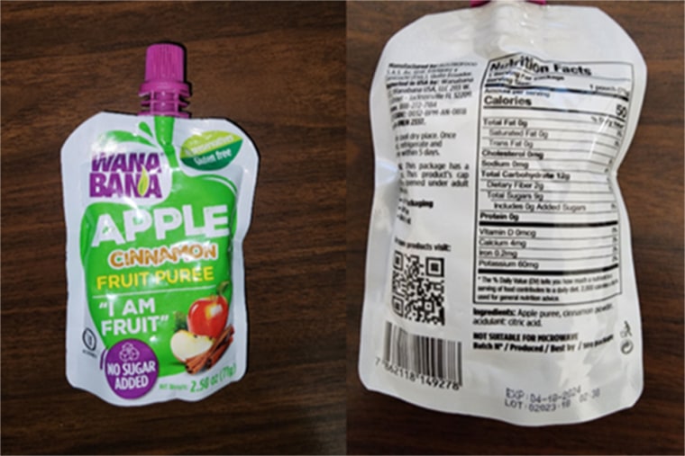 FDA warns parents after lead in WanaBana fruit puree pouches prompts