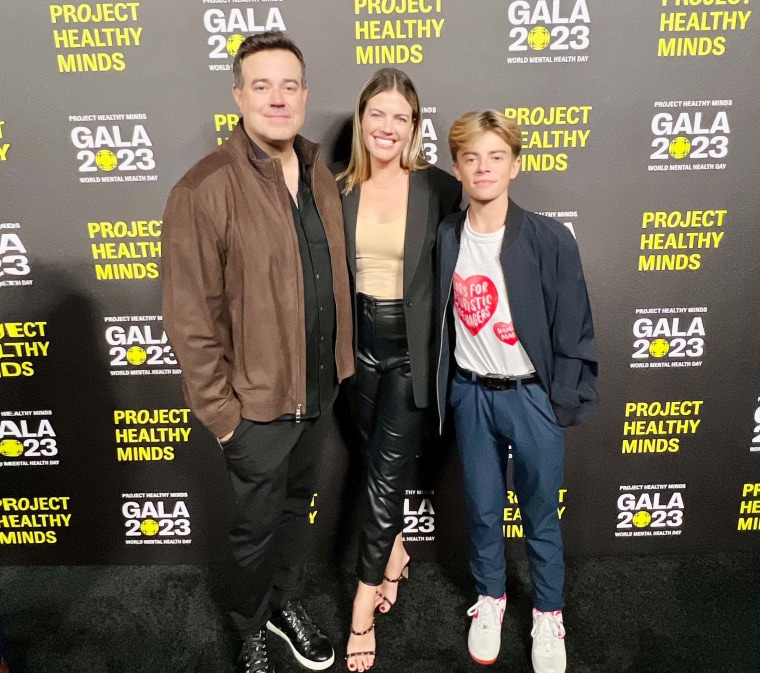 Carson Daly was joined by his wife and son at the gala.