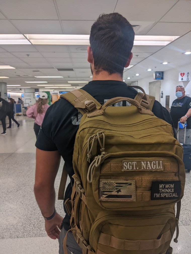 David Nagli in the Miami airport.