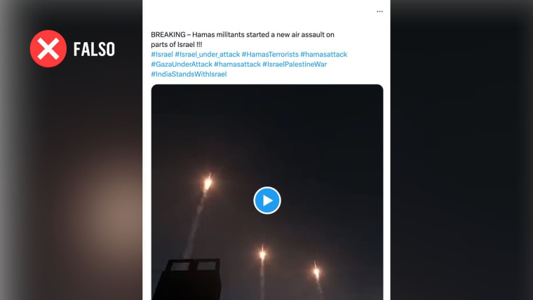 Una publicación en la red social X  utilizó tomas del videojuego  Arma 3 para asegurar que se trata de un nuevo bombardeo de Hamas en Israel.
