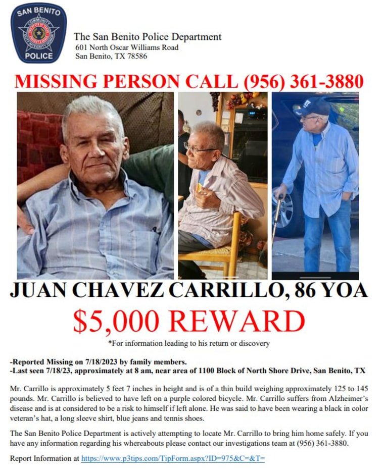 Juan Carrillo Missing Poster