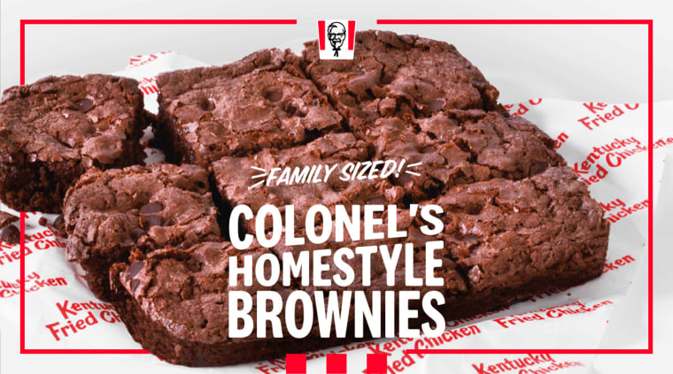 KFC's new Colonel’s Homestyle Brownies.