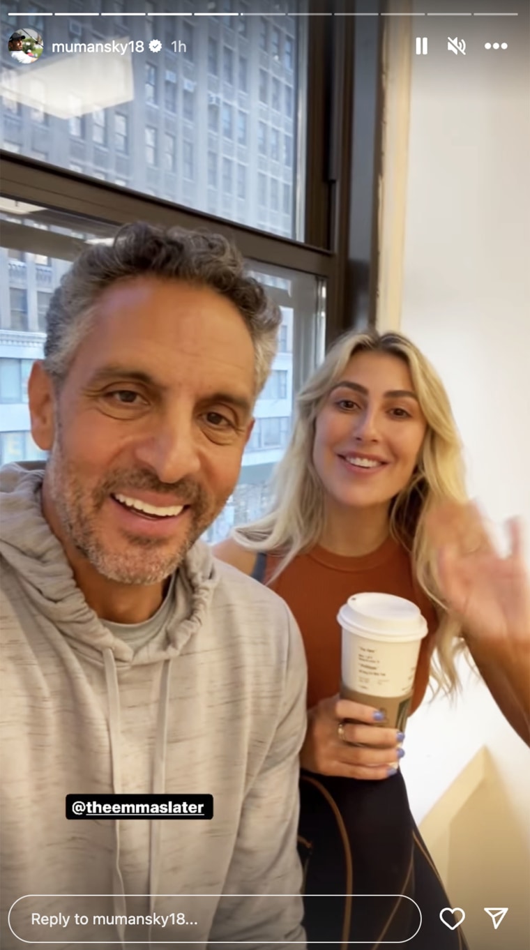 Mauricio Umansky and pro dancer Emma Slater addressed dating rumors about them in a new Instagram video.