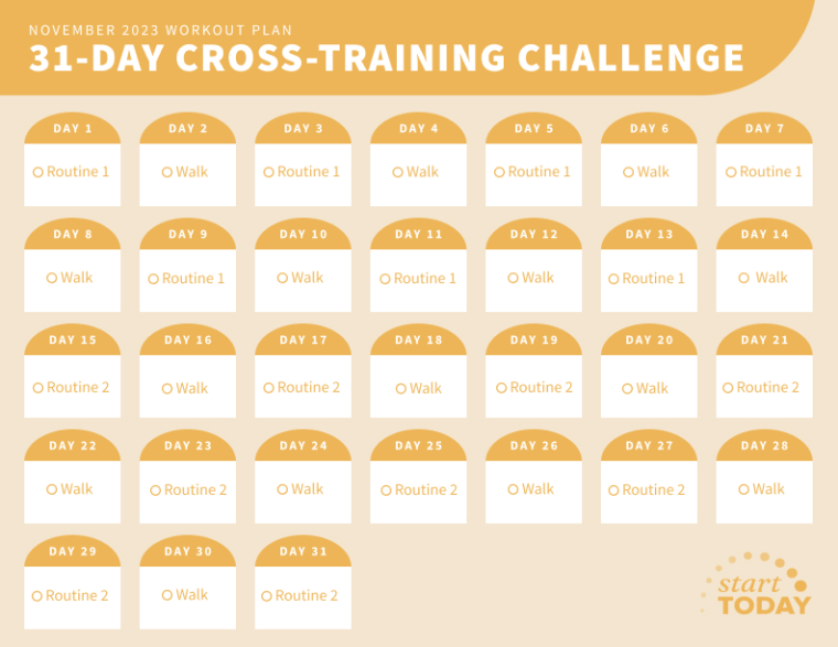 31-Day Cross-Training Workout Plan to Increase Walking Speed