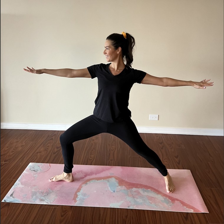 Yoga pose Warrior II