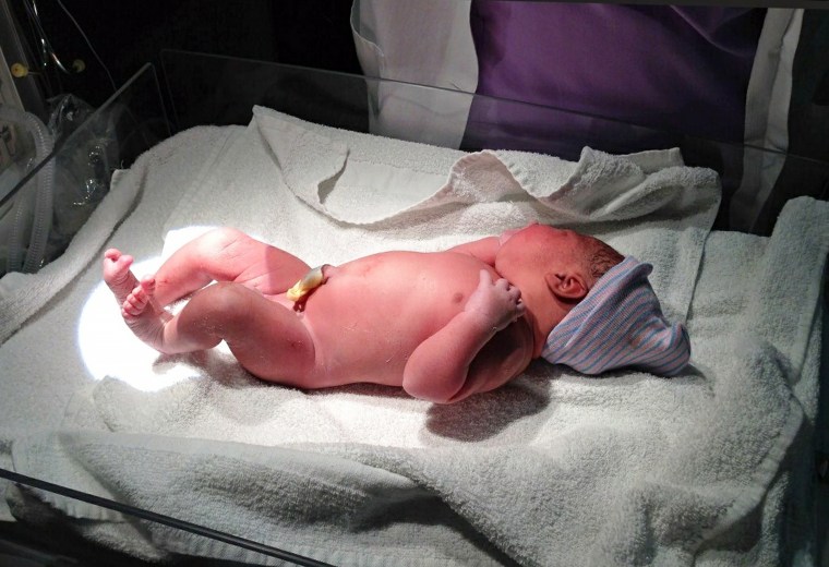 Mimi Evans newborn baby.