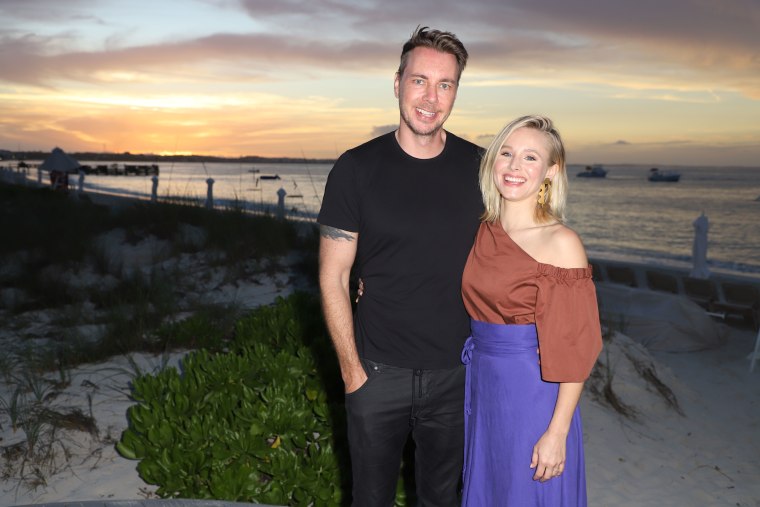 Dax Shepard and Kristen Bell 
 at Beaches Resorts In Turks and Caicos