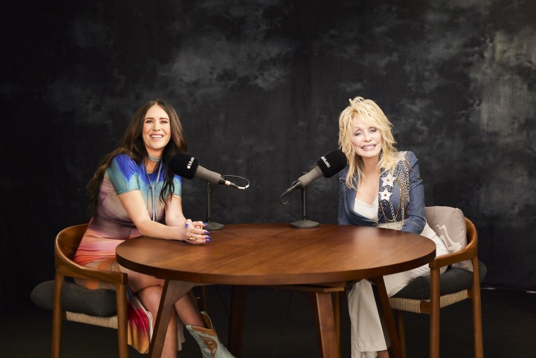 Dolly Parton and Kelleigh Bannen for "What Would Dolly Do? Radio."