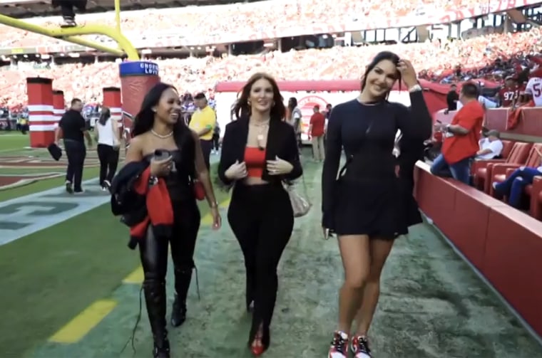 Paloma Adams, Mindy Armstead and Olivia Culpo have each other while they hold down the fort.