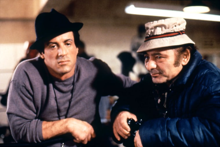 Burt Young and Sylvester Stallone