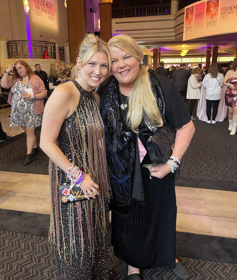 Taylor Swift's Mom, Andrea, Beams At 'Eras Tour' Movie Premiere