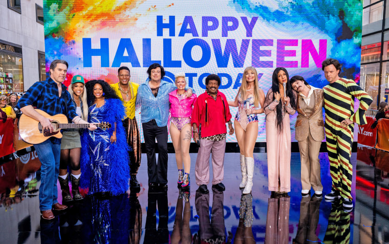 Group shot of the TODAY show dressed up for Halloween.