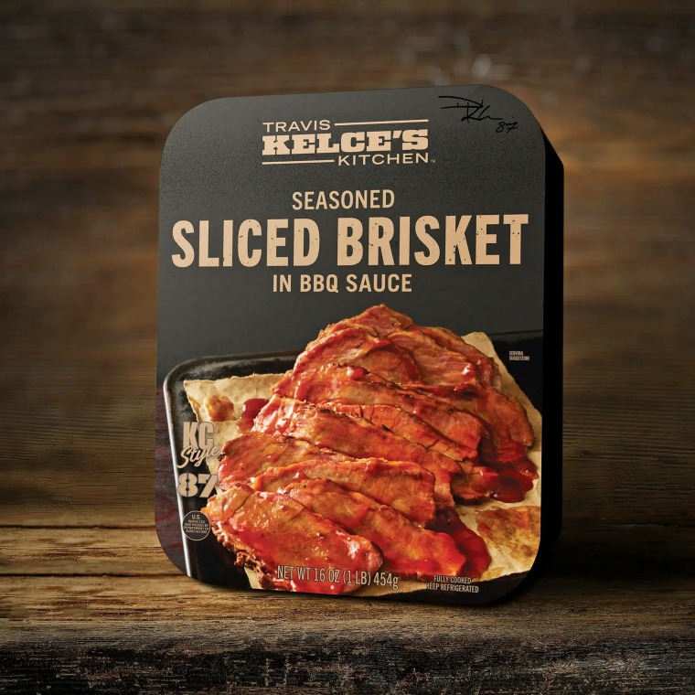 Travis Kelce’s Kitchen Sliced Brisket in BBQ Sauce.